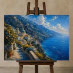Premium Wall Art Yatay Html Edition – CP-IT-AA-H-001 displayed on a studio easel