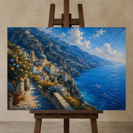 Premium Wall Art Yatay Html Edition – CP-IT-AA-H-001 displayed on a studio easel