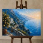 Premium Wall Art Yatay Html Edition – CP-IT-AA-H-002 displayed on a studio easel