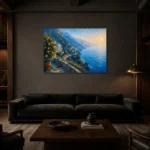 Premium Wall Art Yatay Html Edition – CP-IT-AA-H-002 shown in a warm modern interior