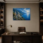 Premium Wall Art Yatay Html Edition – CP-IT-AA-H-003 displayed in a contemporary gallery-inspired room