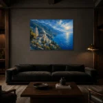 Premium Wall Art Yatay Html Edition – CP-IT-AA-H-003 shown in a warm modern interior