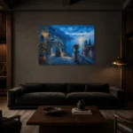 Premium Wall Art Yatay Html Edition – CP-IT-AA-H-004 shown in a warm modern interior