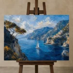 Premium Wall Art Yatay Html Edition – CP-IT-AA-H-005 displayed on a studio easel