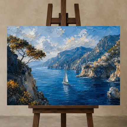 Premium Wall Art Yatay Html Edition – CP-IT-AA-H-005 displayed on a studio easel