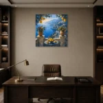 Premium Wall Art Kare Html Edition – CP-IT-AA-S-002 displayed in a contemporary gallery-inspired room