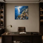 Premium Wall Art Kare Html Edition – CP-IT-AA-S-003 displayed in a contemporary gallery-inspired room