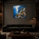 Premium Wall Art Kare Html Edition – CP-IT-AA-S-003 shown in a warm modern interior