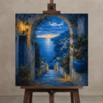 Premium Wall Art Kare Html Edition – CP-IT-AA-S-004 displayed on a studio easel