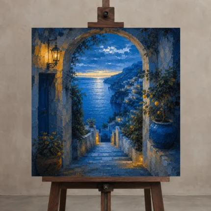 Premium Wall Art Kare Html Edition – CP-IT-AA-S-004 displayed on a studio easel