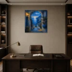 Premium Wall Art Kare Html Edition – CP-IT-AA-S-004 displayed in a contemporary gallery-inspired room