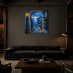 Premium Wall Art Kare Html Edition – CP-IT-AA-S-004 shown in a warm modern interior