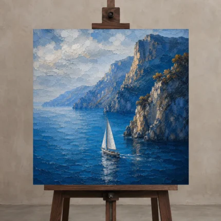 Premium Wall Art Kare Html Edition – CP-IT-AA-S-005 displayed on a studio easel