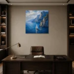 Premium Wall Art Kare Html Edition – CP-IT-AA-S-005 displayed in a contemporary gallery-inspired room