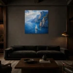 Premium Wall Art Kare Html Edition – CP-IT-AA-S-005 shown in a warm modern interior