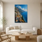 Premium Wall Art Dikey Html Edition – CP-IT-AA-V-001 styled in a refined neutral interior