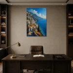 Premium Wall Art Dikey Html Edition – CP-IT-AA-V-001 displayed in a contemporary gallery-inspired room