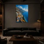 Premium Wall Art Dikey Html Edition – CP-IT-AA-V-001 shown in a warm modern interior