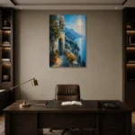 Premium Wall Art Dikey Html Edition – CP-IT-AA-V-002 displayed in a contemporary gallery-inspired room