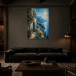Premium Wall Art Dikey Html Edition – CP-IT-AA-V-002 shown in a warm modern interior