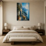 Premium Wall Art Dikey Html Edition – CP-IT-AA-V-002 showcased in an elegant minimalist interior