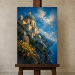 Premium Wall Art Dikey Html Edition – CP-IT-AA-V-003 displayed on a studio easel
