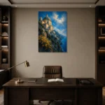 Premium Wall Art Dikey Html Edition – CP-IT-AA-V-003 displayed in a contemporary gallery-inspired room