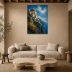 Premium Wall Art Dikey Html Edition – CP-IT-AA-V-003 presented in a sophisticated home setting