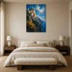 Premium Wall Art Dikey Html Edition – CP-IT-AA-V-003 showcased in an elegant minimalist interior