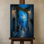 Premium Wall Art Dikey Html Edition – CP-IT-AA-V-004 displayed on a studio easel