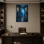 Premium Wall Art Dikey Html Edition – CP-IT-AA-V-004 displayed in a contemporary gallery-inspired room