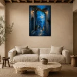 Premium Wall Art Dikey Html Edition – CP-IT-AA-V-004 presented in a sophisticated home setting
