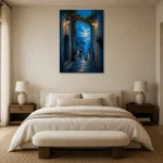 Premium Wall Art Dikey Html Edition – CP-IT-AA-V-004 showcased in an elegant minimalist interior