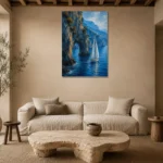 Premium Wall Art Dikey Html Edition – CP-IT-AA-V-005 presented in a sophisticated home setting