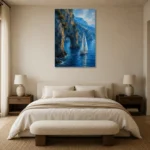 Premium Wall Art Dikey Html Edition – CP-IT-AA-V-005 showcased in an elegant minimalist interior