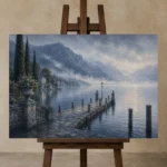 Premium Wall Art Yatay Html Edition – CP-IT-LCS-H-002 displayed on a studio easel