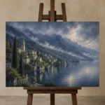 Premium Wall Art Yatay Html Edition – CP-IT-LCS-H-003 displayed on a studio easel