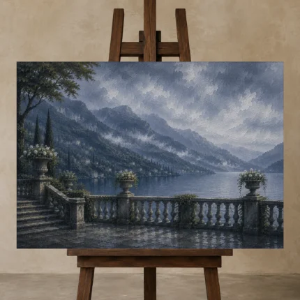 Premium Wall Art Yatay Html Edition – CP-IT-LCS-H-005 displayed on a studio easel