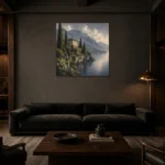 Premium Wall Art Kare Html Edition – CP-IT-LCS-S-001 shown in a warm modern interior