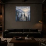 Premium Wall Art Kare Html Edition – CP-IT-LCS-S-002 shown in a warm modern interior