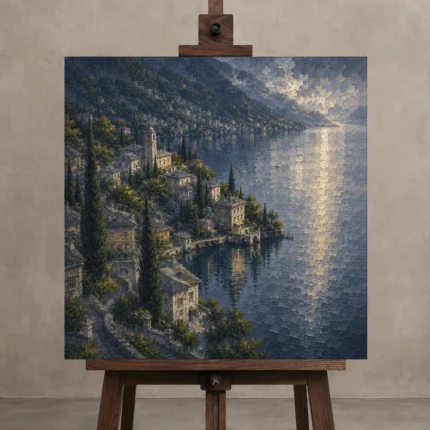 Premium Wall Art Kare Html Edition – CP-IT-LCS-S-003 displayed on a studio easel