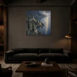 Premium Wall Art Kare Html Edition – CP-IT-LCS-S-003 shown in a warm modern interior
