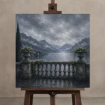 Premium Wall Art Kare Html Edition – CP-IT-LCS-S-005 displayed on a studio easel