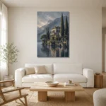 Premium Wall Art Dikey Html Edition – CP-IT-LCS-V-001 styled in a refined neutral interior