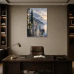 Premium Wall Art Dikey Html Edition – CP-IT-LCS-V-002 displayed in a contemporary gallery-inspired room
