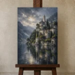 Premium Wall Art Dikey Html Edition – CP-IT-LCS-V-003 displayed on a studio easel
