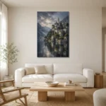 Premium Wall Art Dikey Html Edition – CP-IT-LCS-V-003 styled in a refined neutral interior