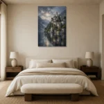 Premium Wall Art Dikey Html Edition – CP-IT-LCS-V-003 showcased in an elegant minimalist interior