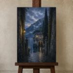 Premium Wall Art Dikey Html Edition – CP-IT-LCS-V-004 displayed on a studio easel