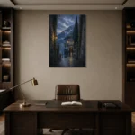 Premium Wall Art Dikey Html Edition – CP-IT-LCS-V-004 displayed in a contemporary gallery-inspired room